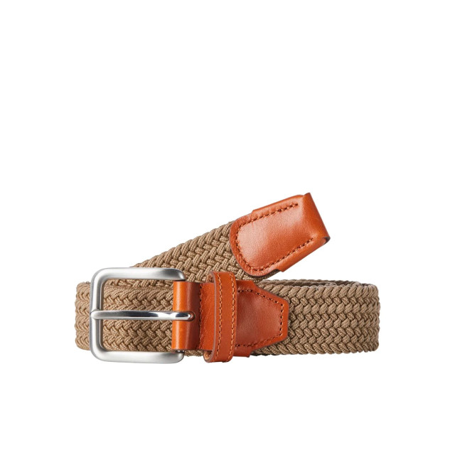 Jack & Jones Heren riem jacspring gevlochten 12118114-Bruin large