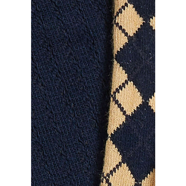 King Louie Socks 2-pack argyle evening blue 09387-445 large