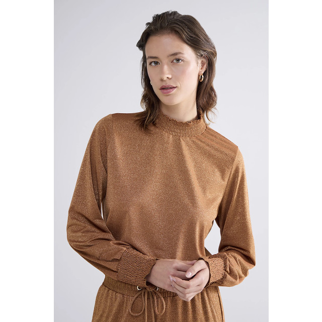 Summum 3s5009-30644 smocked top fine lurex jersey 3s5009-30644 Smocked top Fine Lurex Jersey large