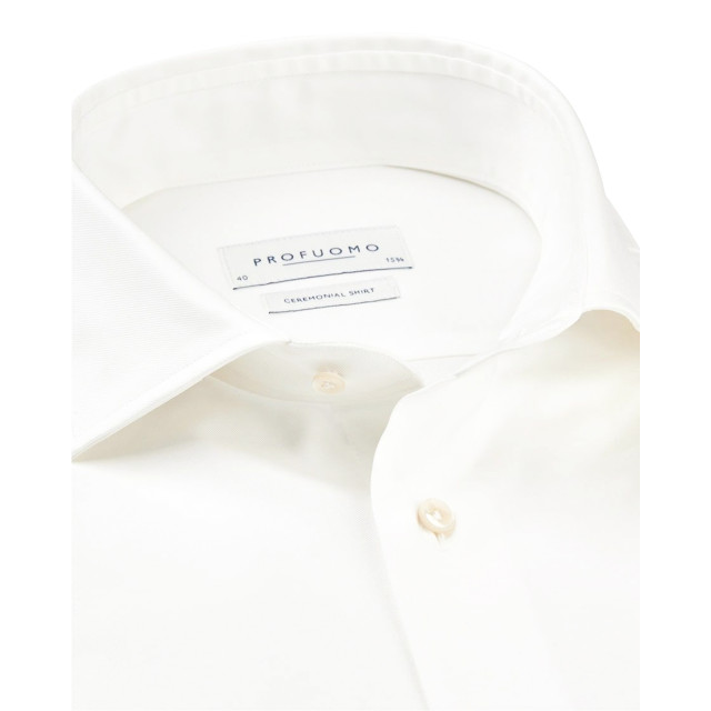 Profuomo Off-white wedding overhemd met lange mouwen 070989-001-42 large Profuomo Off-white wedding overhemd met lange mouwen 070989-001-42 large