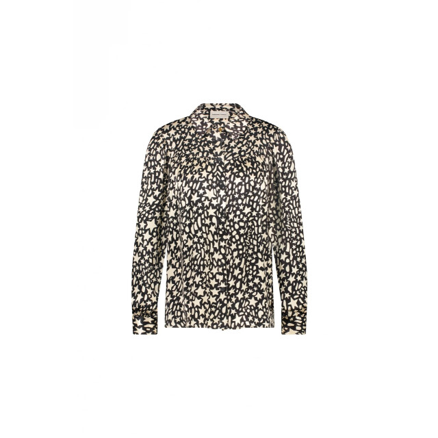 Fabienne Chapot Cltbls20aw240067 nina blouse black/creme brulee CLTBLS20AW240067 large