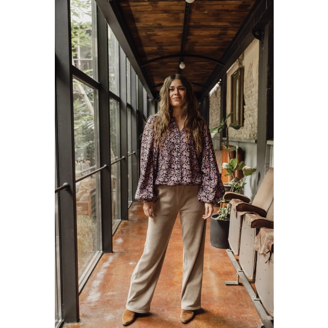 Looxs Revolution Lxs wide leg corduroy stretch voor dames in de kleur 2431-9611-376 large