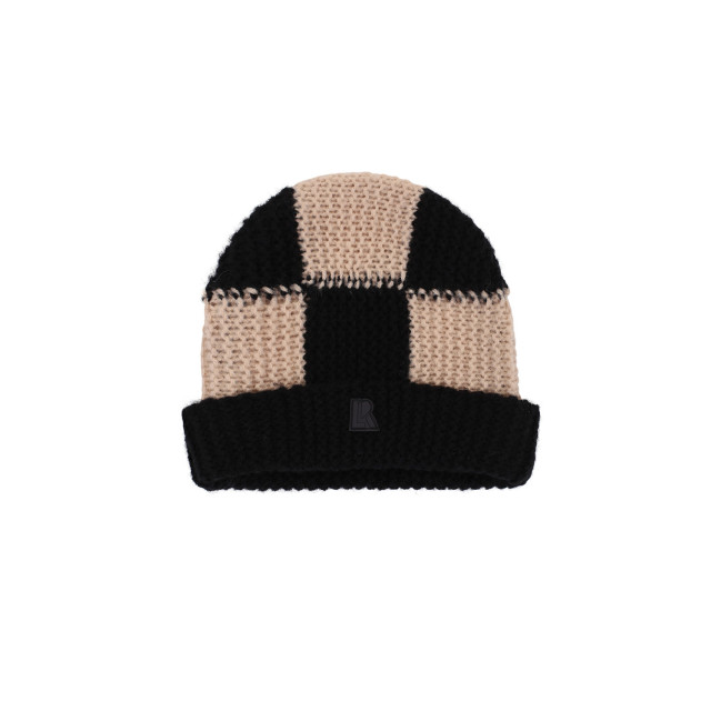 Looxs Revolution Gebreide beanie block /zand voor meisjes in de kleur 2431-5900-589 large