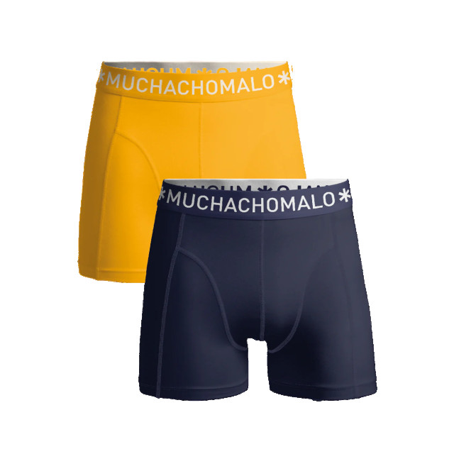 Muchachomalo Jongens 2-pack boxershorts effen U-SOLID1010-981J large