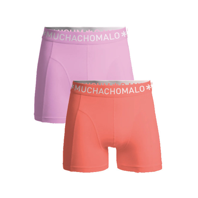 Muchachomalo Jongens 2-pack boxershorts effen U-SOLID1010-992J large