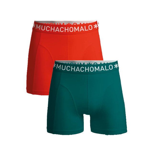 Muchachomalo Jongens 2-pack boxershorts effen U-SOLID1010-996J large