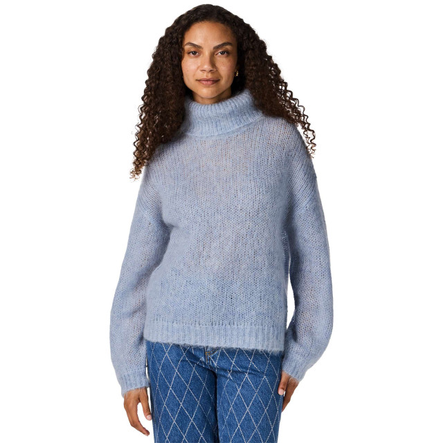 Y.A.S Yaslambi ls knit rollneck pullover s. dusty blue 26028150-226475 large