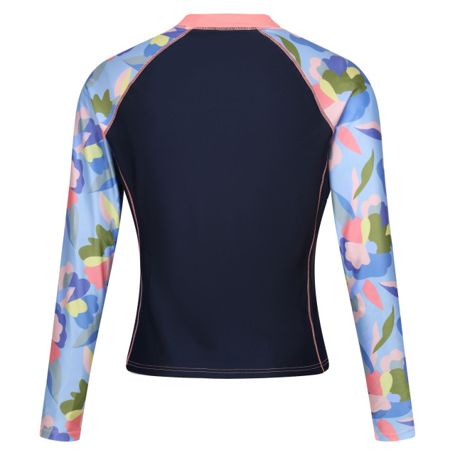 Regatta Dames abstract bloemen rash top met lange mouwen UTRG9841_navy large