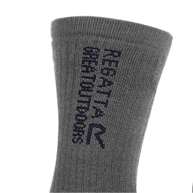 Regatta Unisex wollen sokken voor wandelschoenen volwassenen (pak van 2) UTRG5986_briargreynavy large