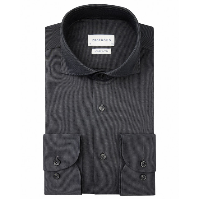 Profuomo Japanese knitted overhemd met lange mouwen 097405-001-41 large