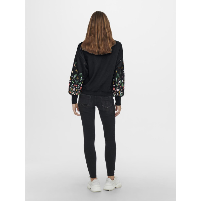 Only Onlbrooke l/s o-neck flower swt noo 15216364 large