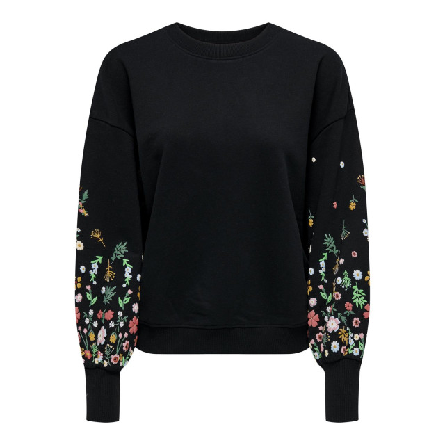 Only Onlbrooke l/s o-neck flower swt noo 15216364 large