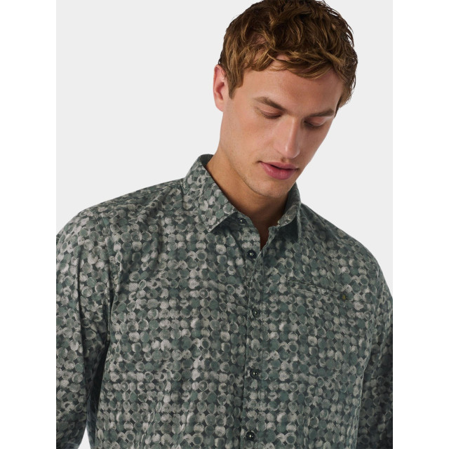 No Excess Casual hemd lange mouw shirt stretch allover printed 25450840/052 183116 large