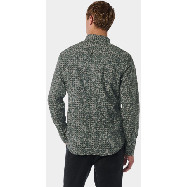 No Excess Casual hemd lange mouw shirt stretch allover printed 25450840/052 183116 large