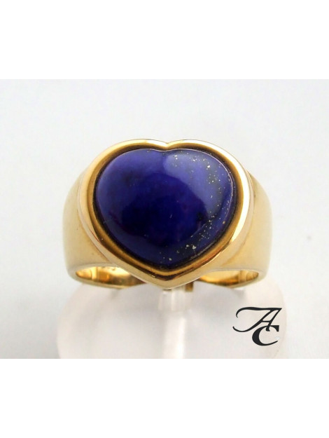 Atelier Christian Gouden harten ring met lapis lazuli 283U39-5154AC large