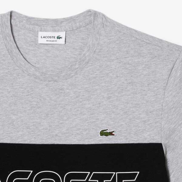 Lacoste T-shirt tee 01 s24 silver chine grijs TH1712 large