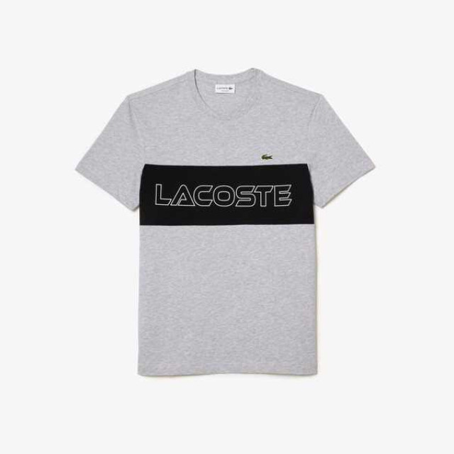 Lacoste T-shirt tee 01 s24 silver chine grijs TH1712 large