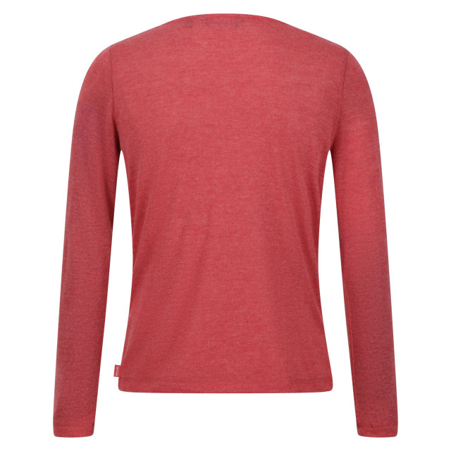 Regatta Dames frayda lange mouwen t-shirt UTRG3739_mineralred large