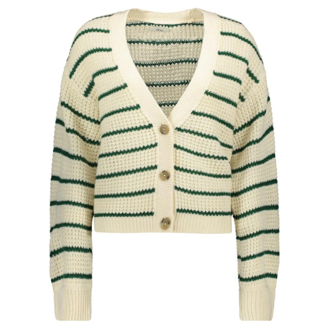 Jacqueline de Yong Ellen l/s v-neck stripe cardigan 15328338 large