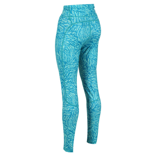 Regatta Dames holeen ii legging met dierenprint UTRG7839_enamelblue large