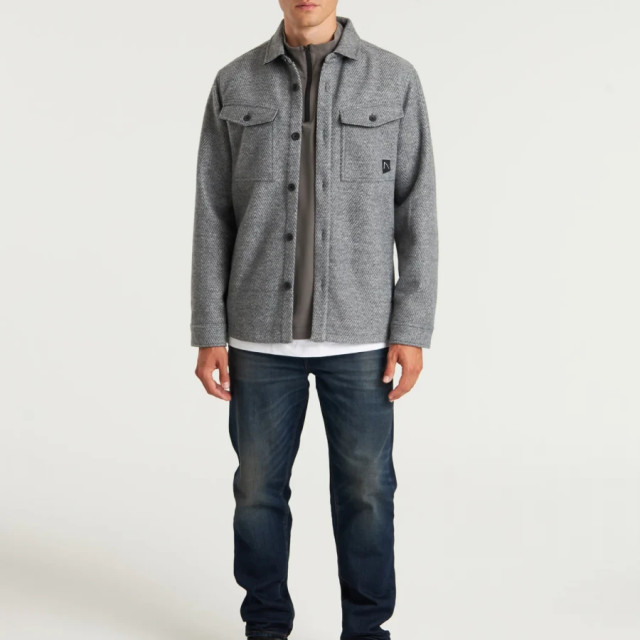 Chasin' 6112108051 e83 heren overshirt stryke herringbone - chas E83/6112108051 large