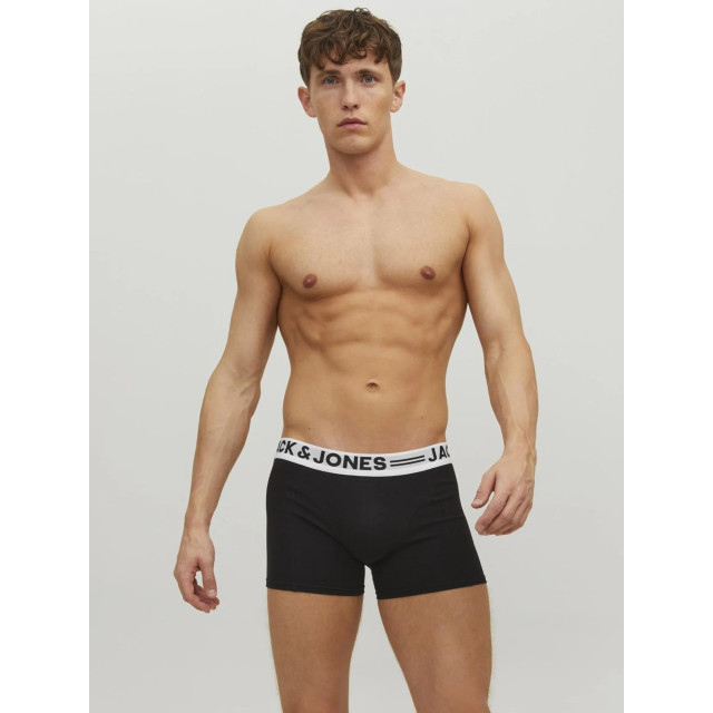 Jack & Jones Heren boxershorts sense zwart/grijs/wit 3-pack 12081832 large