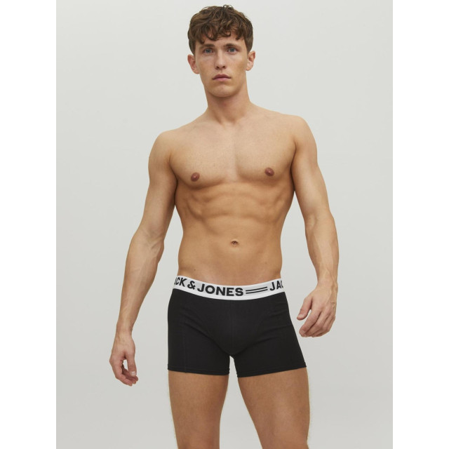 Jack & Jones Heren boxershorts sense zwart/grijs/wit 3-pack 12081832 large
