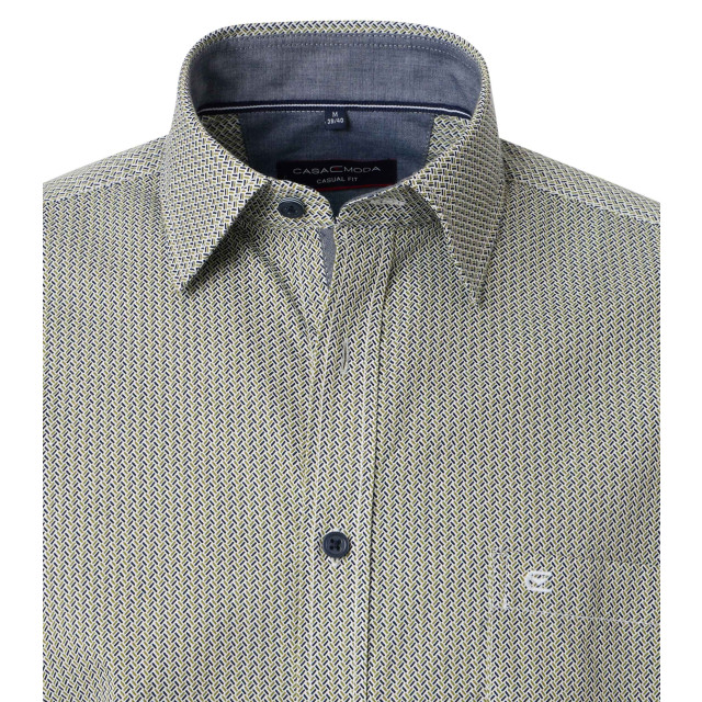 Casamoda Heren overhemd 444305400 300 green milieu Overhemd 444305400 300GreenMilieu large