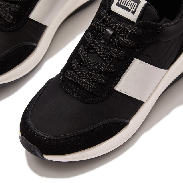 FitFlop F-mode flow sneaker nylon & suede mix IK8 large