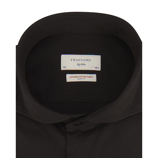 Profuomo Japanese knitted overhemd met lange mouwen 071478-001-44 large
