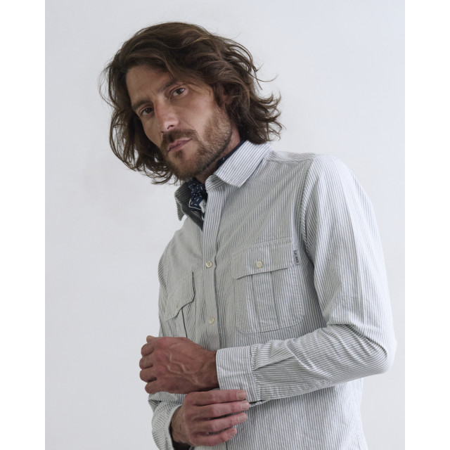 J.C. Rags Ruster casual overhemd met lange mouwen 084586-002-M large