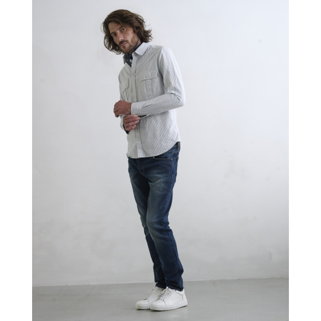 J.C. Rags Ruster casual overhemd met lange mouwen 084586-002-M large