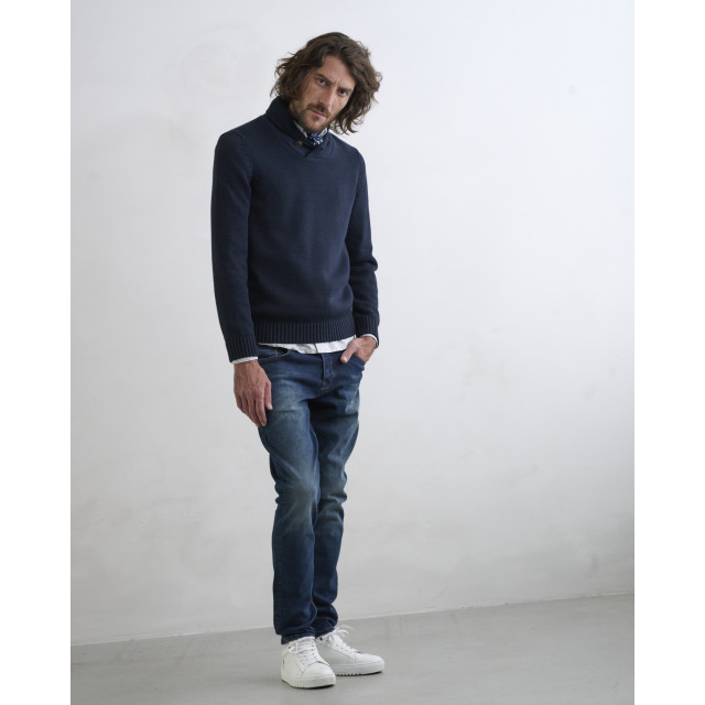 J.C. Rags Ruster casual overhemd met lange mouwen 084586-002-M large