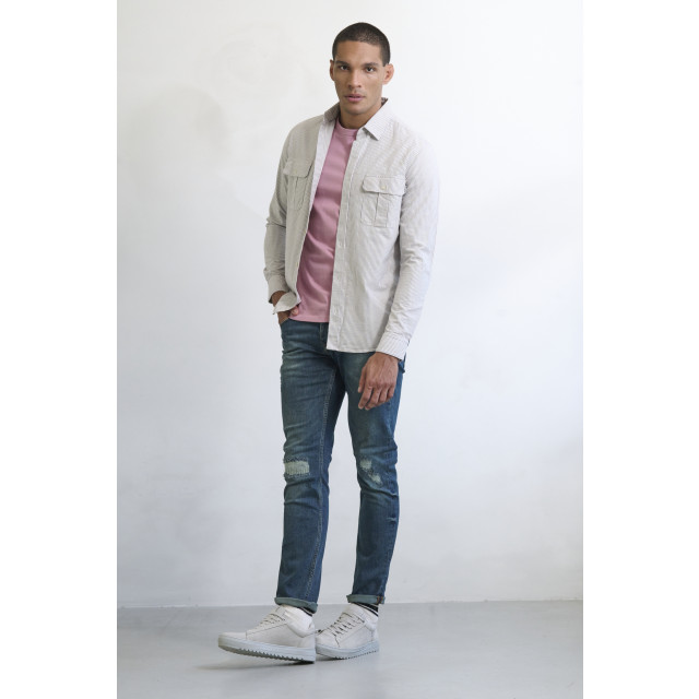 J.C. Rags Ruster casual overhemd met lange mouwen 084586-001-L large