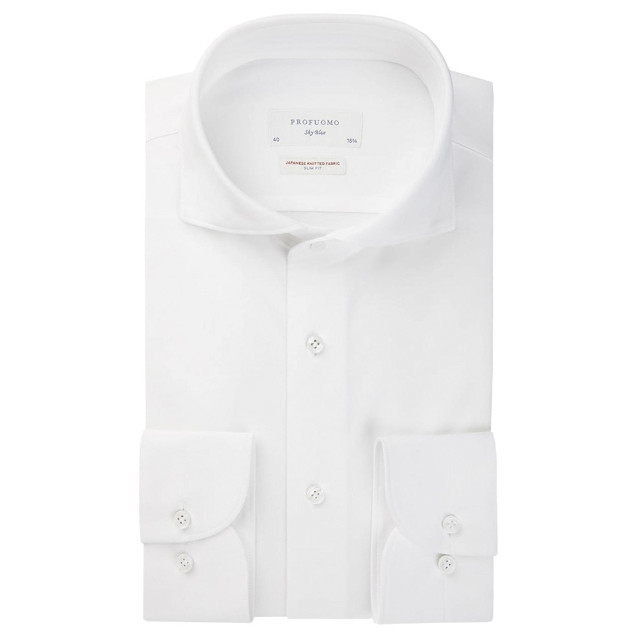Profuomo Japanese knitted overhemd met lange mouwen 078464-001-45 large