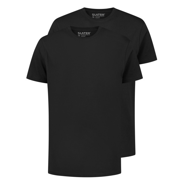Slater Regular fit t-shirt ronde hals 2-pack 044470-000-S large