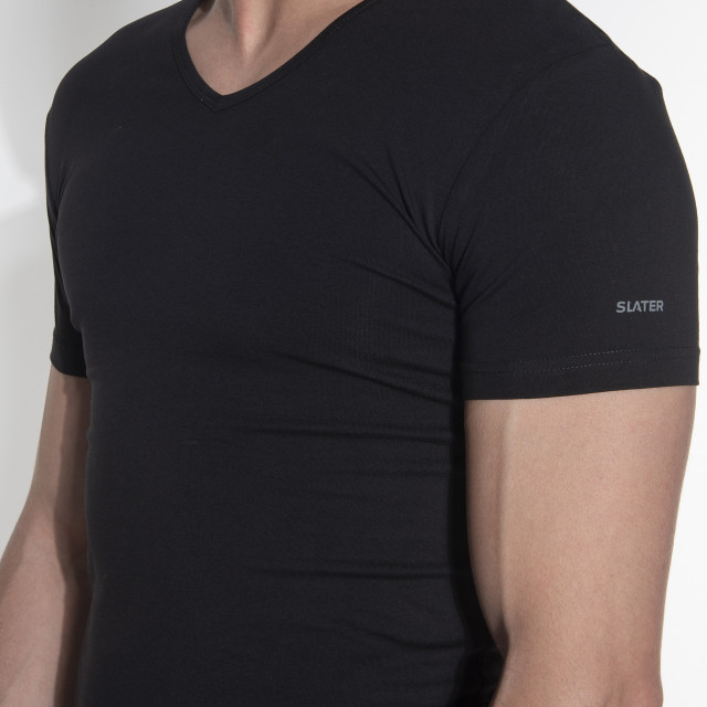 Slater Stretch t-shirt v-hals 2-pack 044474-000-L large