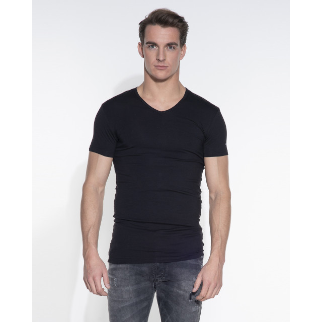 Slater Stretch t-shirt v-hals 2-pack 044474-000-L large