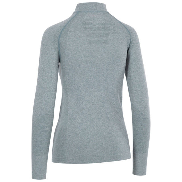 Trespass Dames pelina half zip active top met lange mouwen UTTP6384_tealmist large