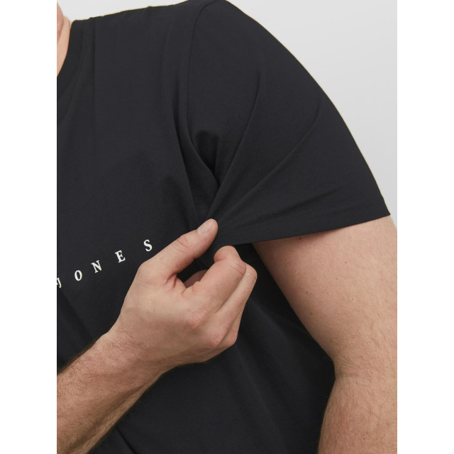 Jack & Jones Plus size heren t-shirt jjestar 12243625-Zwart large