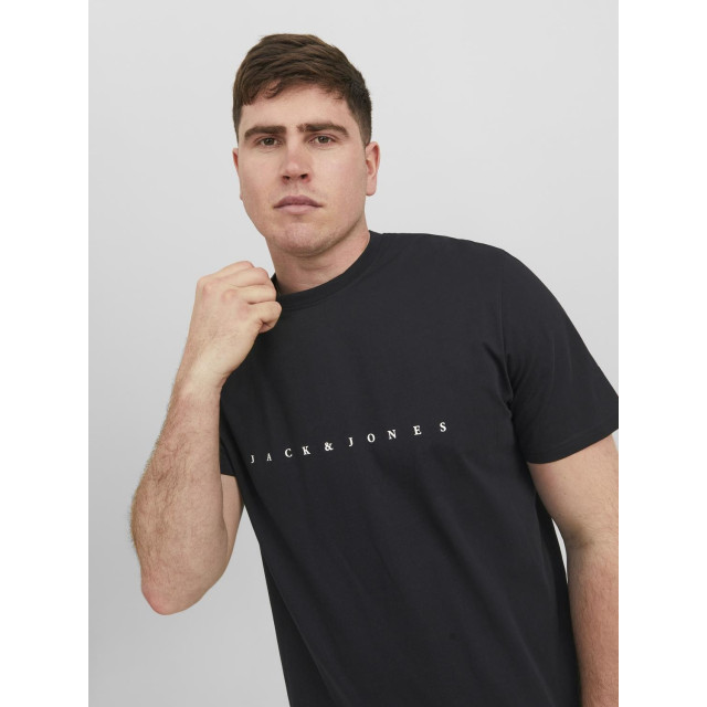 Jack & Jones Plus size heren t-shirt jjestar 12243625-Zwart large