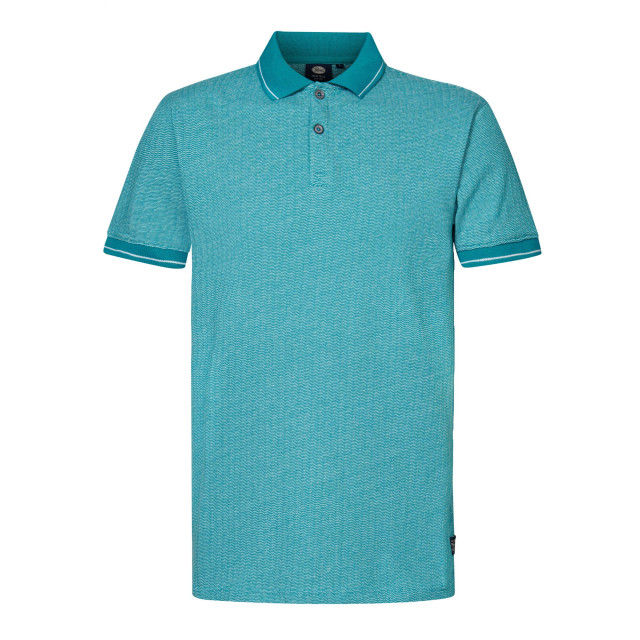 Petrol Industries Heren polo m-1040-pol959 5181 blue green Polo M 1040 POL959 5181BlueGreen large