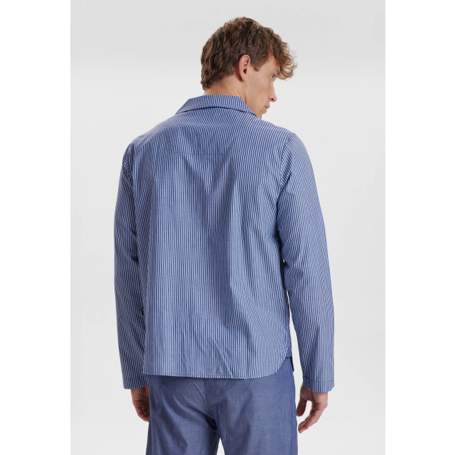 JBS Heren pyjama set lang gestreept met knoopsluiting licht JBS-133-43-1277 large