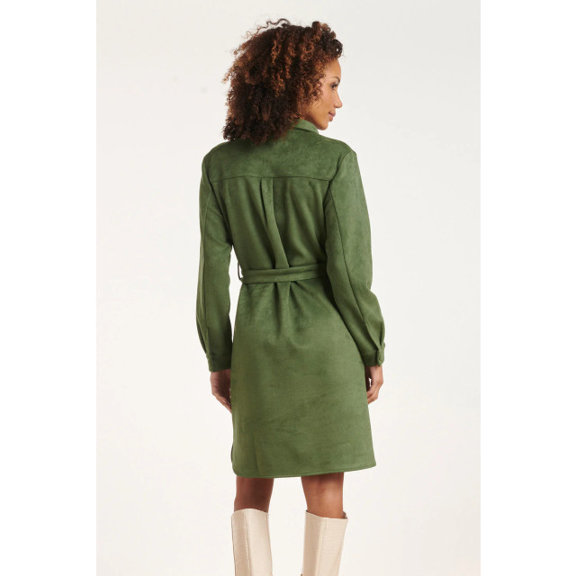 Smashed Lemon 24595 leger suède overhemdjurk | 24595-550-XXL large