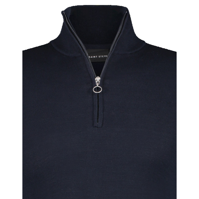 Saint Steve Cas 19480 dark navy heren zip trui Dark Navy/Cas 19480 large