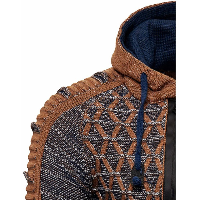 Rusty Neal heren trui camel hoodie 13362 9515-R-13362-5 large