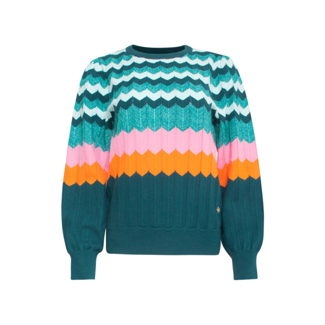 Smashed Lemon 24609 rijke zig-zag gebreide top | 24609-640-998 large Smashed Lemon 24609 rijke zig-zag gebreide top | 24609-640-998 large