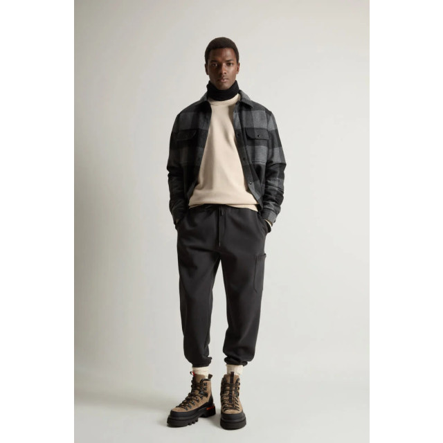Woolrich Men garment dyed crewneck rope 153604078 large