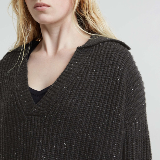 G-Star Heavy knitted loose polo wmn D25220-D890-G859 large G-Star Heavy knitted loose polo wmn D25220-D890-G859 large