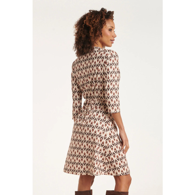 Smashed Lemon 24510 blad bedrukte korte jurk | 24510-720-775 large